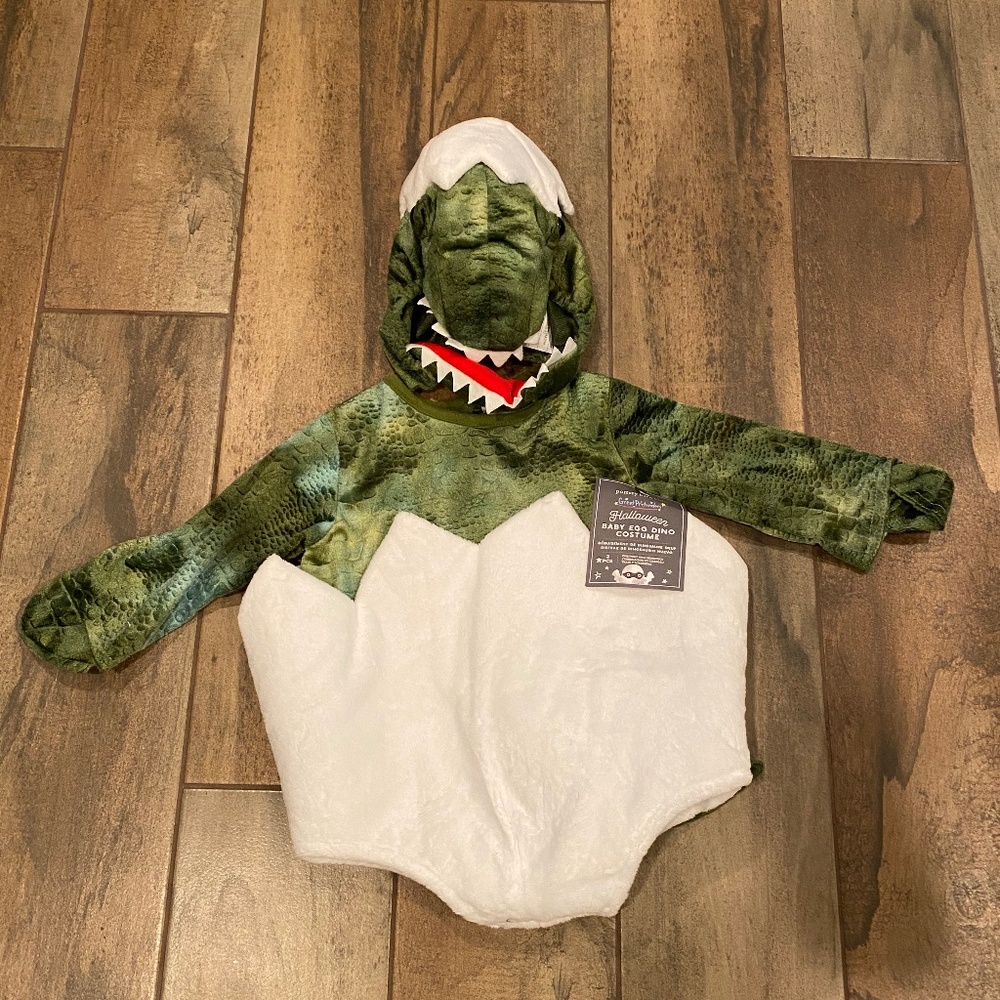 Baby Green Dinosaur Egg Halloween Costume - Pottery Barn - Picture 5 of 7